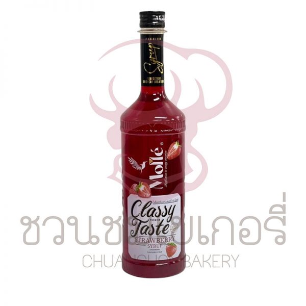 Molle Syrup น้ำเชื่อม กลิ่นสตรอว์เบอร์รี่ 710มล 8858732830035