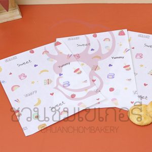 กระดาษรองอาหาร 6x8 นิ้ว ลาย Yummy tasty (กันซึม)1001177
