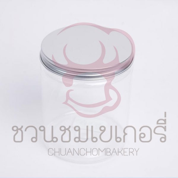 กระปุก PET 10x12 CM. ฝาอลูมิเนียมเงิน 900ml. 1913020