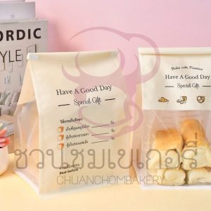Sweet Paris  ถุงขนมปังพิมพ์ลาย(ปากลวด) TS007-M ไซซ์ M รหัส 8857129295143