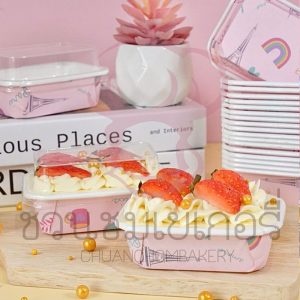 Sweet Paris  ถาดกระดาษ+ฝาลายปารีส110ml. RG-01-Paris รหัส 8857129295754