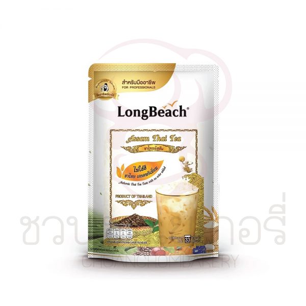 ลองบีช ชาแดงอัสสัมปรุงสำเร็จชนิดผง ไม่แต่งสี ขนาด 400 กรัม รหัส 8859479411877