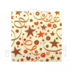 Transfer sheet celebration (Brown & Orange) FDEC2102 บรรจุ 1 ชิ้น รหัส 1202102001
