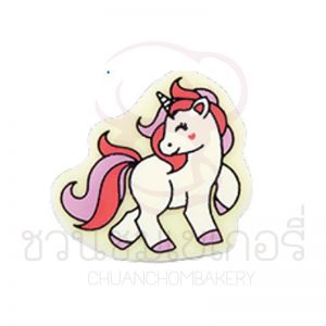 Little Unicorn Purple & Pink 3.7x3.75cm.FDEC4322W บรรจุ 5 ชิ้น รหัส 1204322W005