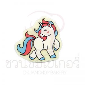 Little Unicorn Blue&Pink 3.7x3.75cm FDEC4324W บรรจุ 5 ชิ้น รหัส 1204324W001