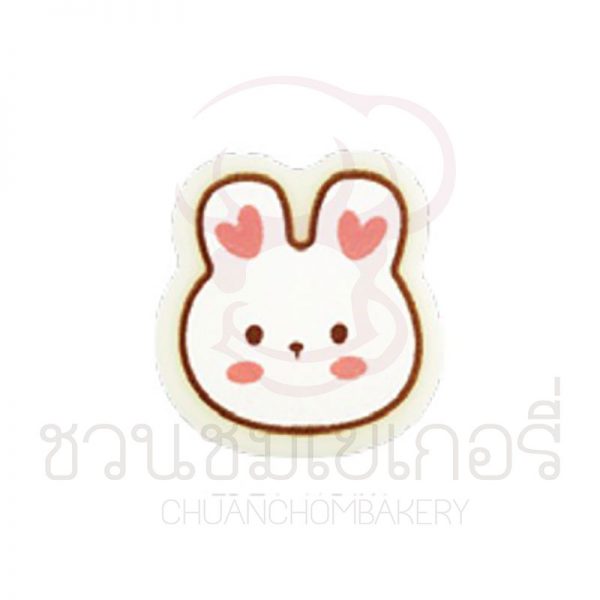 CUTIE BUNNY (White) 2.8x3cm FDEC4954W บรรจุ 5 ชิ้น รหัส 1204954W005
