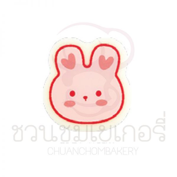 CUTIE BUNNY (Pink) 2.8x3cm FDEC4955W บรรจุ 5 ชิ้น รหัส 1204955W005