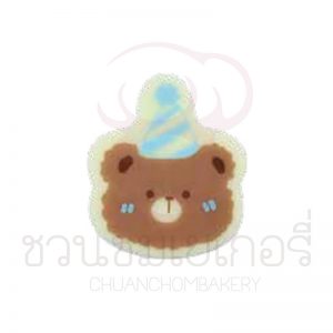 Happy Bear Blue 3x3.5cm FDEC4986W บรรจุ 5 ชิ้น รหัส 1204986W005