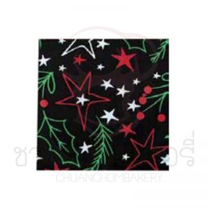 Transfer sheet HolyLeaf & Stars (Green White Red) FDEC6030 บรรจุ 1 ชิ้น รหัส 1206030001