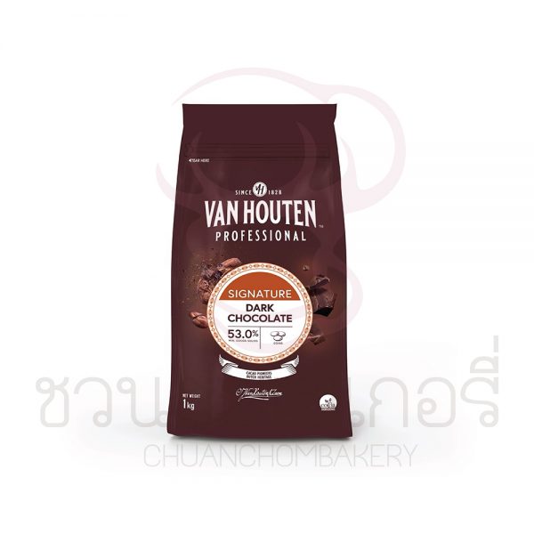 Van Houten ดาร์คช็อกโกแลต 53% 1 กิโลกรัม รหัส 5410522740561