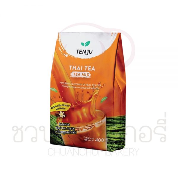 Tenju ชาไทย 400 กรัม Thai Tea สูตรเข้มข้น หอมกลิ่นวนิลา รหัส 8859882300027