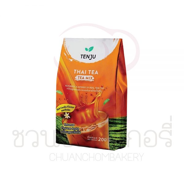 Tenju ชาไทย 200 กรัม Thai Tea สูตรเข้มข้น หอมกลิ่นวนิลา รหัส 8859882300034