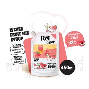 Rei Syrup  ลิ้นจี่ ฟรุ๊ตมิกซ์ 450ml รหัส 8859296301733
