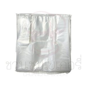 ถุงหูหิ้วใส PE มีหลายไซซ์ บรรจุ 500 กรัม