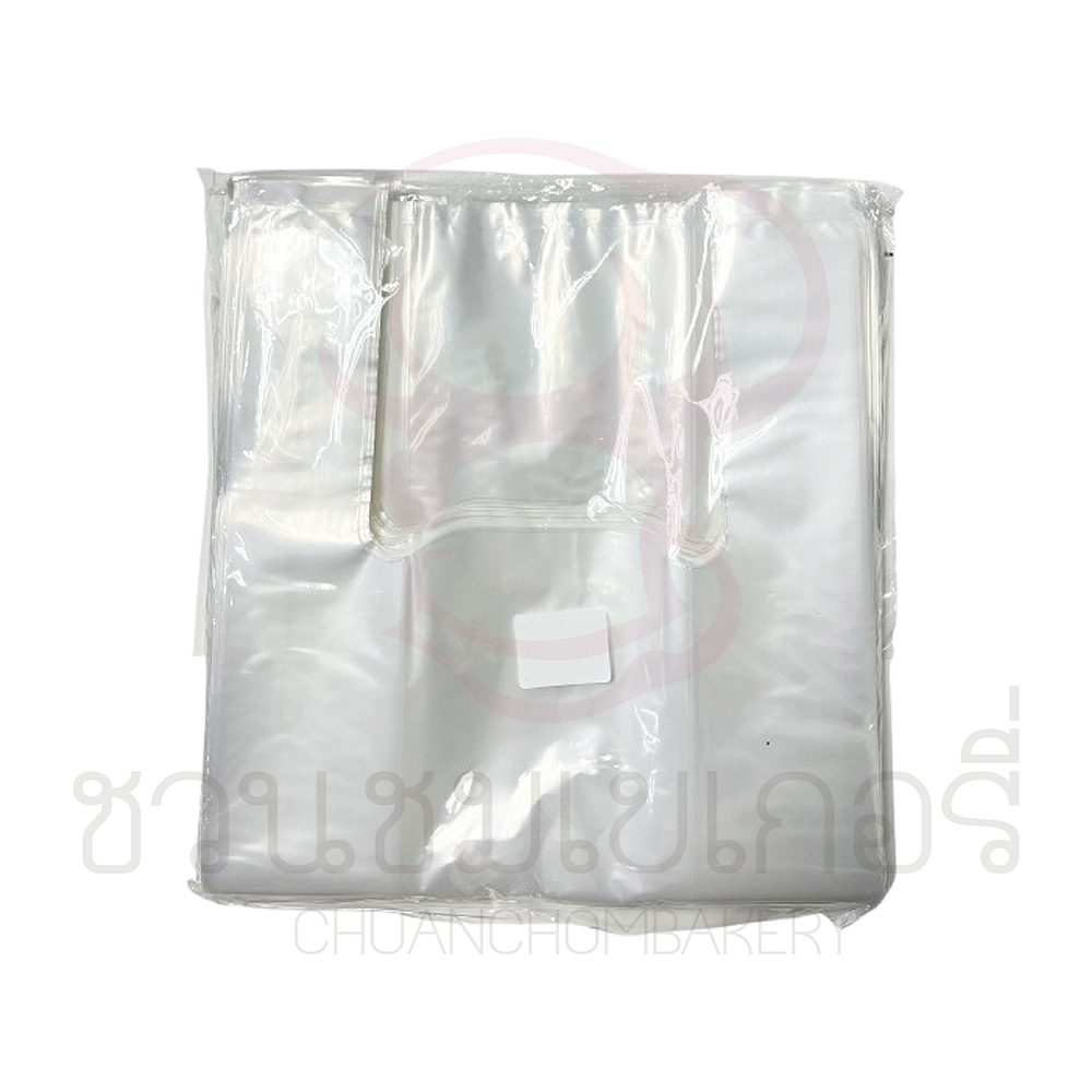 ถุงหูหิ้วใส PE มีหลายไซซ์ บรรจุ 500 กรัม