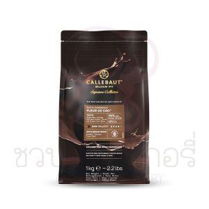 Callebaut Signature Collection - Dark Origin Chocolate - Rustic Fleur de Cao - 1kg - Callets รหัส 5410522752274