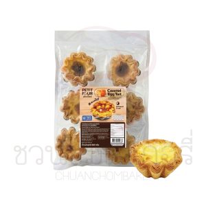 PetitFour Caramel Flavored Flower Egg Tart 55g 12ชิ้น รหัส 8859738300638