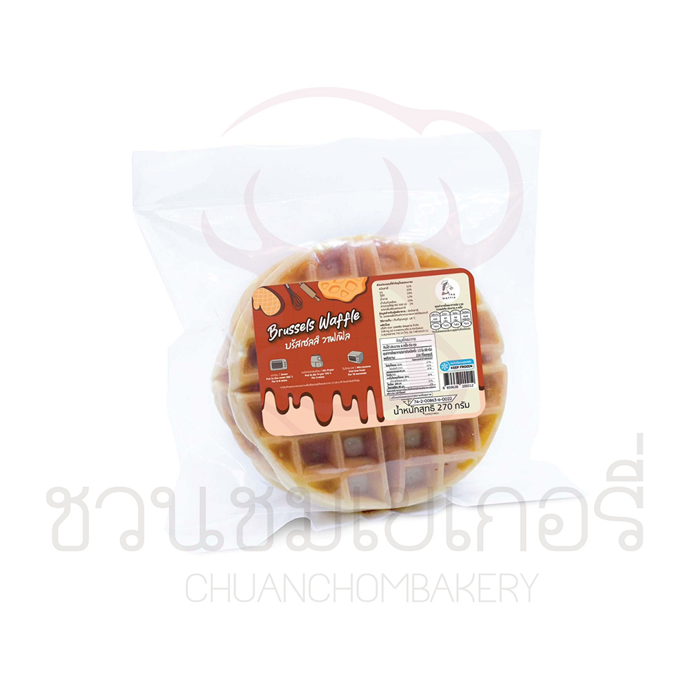 The Waffle: บรัสเซลส์วาฟเฟิลอบสุกแช่แข็ง (Frozen Brussels Waffle) รหัส 8859638200212